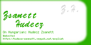 zsanett hudecz business card
